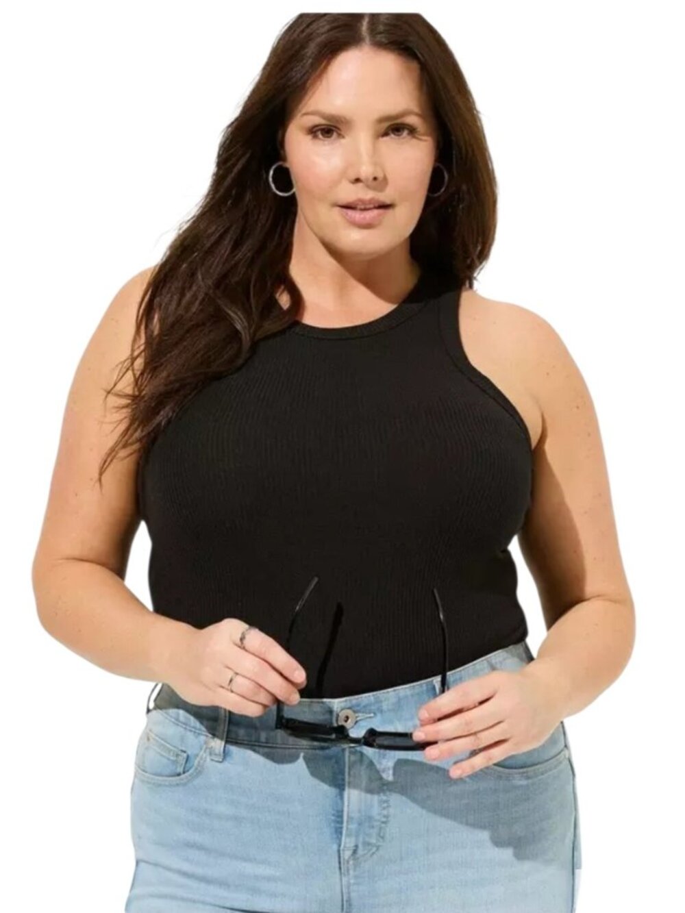 Torrid Super Soft Rib High Neck Tank Top